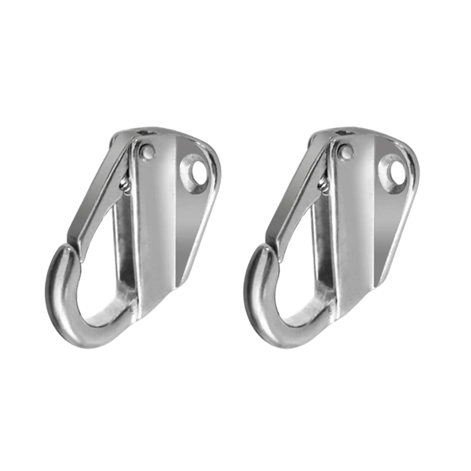 2pcs 316 Stainless Steel Spring Hook Fending Boat 43mm Length