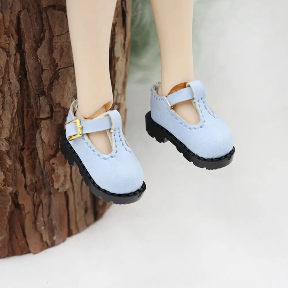 Dress Up For Blyth Doll Shoes Pretend Play Cute Outfit OB22 OB24 Shoes Handmade Five Colors Doll Leather Shoes DIY