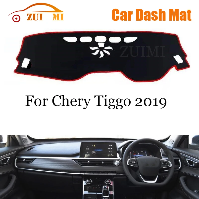 

ZUIMI Dashboard Cover Dash Mat Dashmat For Chery Tiggo 2019 LHD Dash Board Cover Pad Sun Shade