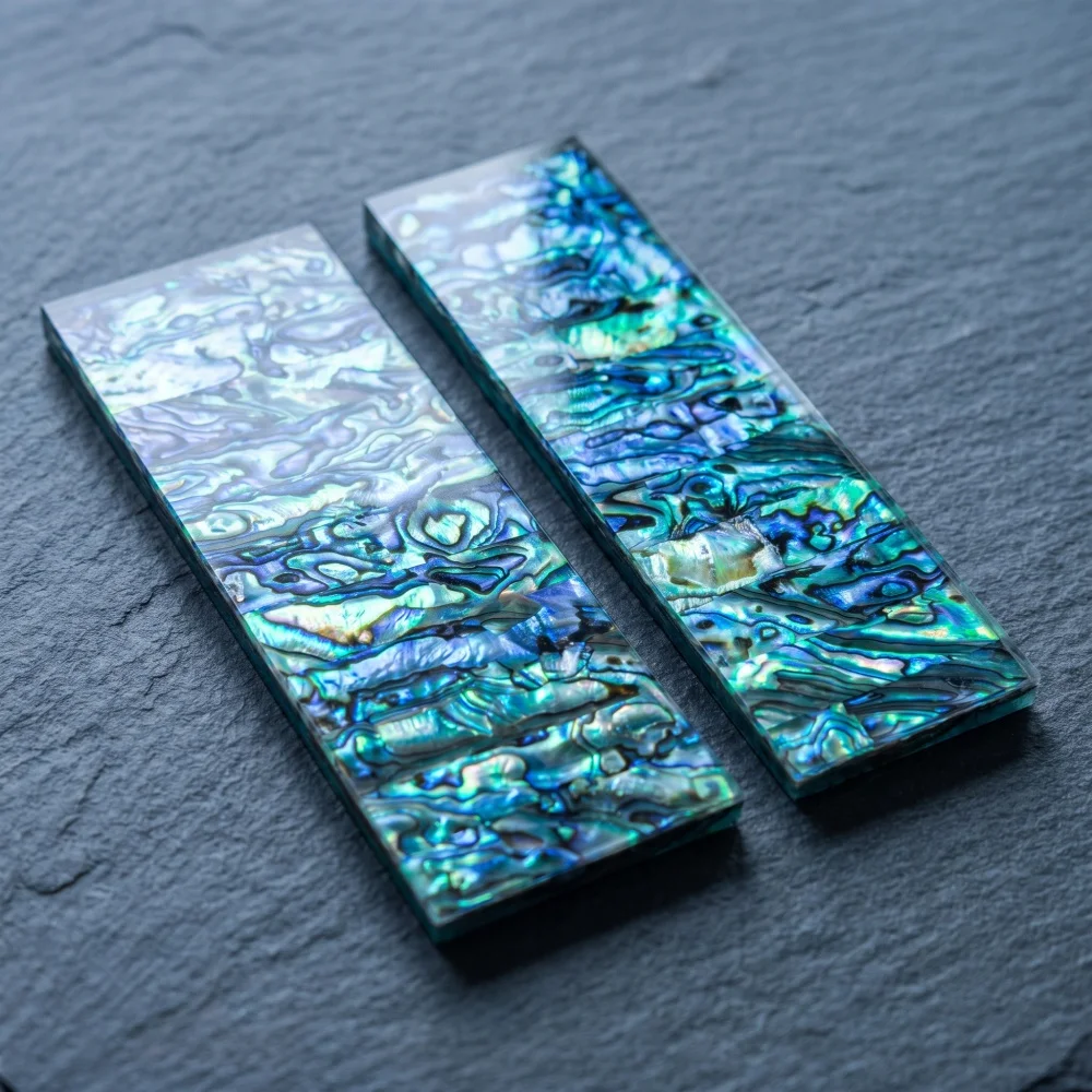 3-inch Natural New Zealand Abalone Shell Material DIY Manufacturing Component Board Patch Handle Material