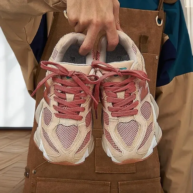 

Мужская обувь, корейская версия утолщенной хлопчатобумажной обуви плюс бархатная теплая женская обувь 9060, туфли для папы на толстой подошве