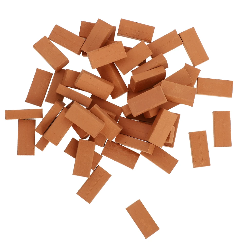 200Pcs Miniature Bricks Simulation DIY Sand Table Landscaping Accessories Micro Landscape Brick Decor Miniature Bricks