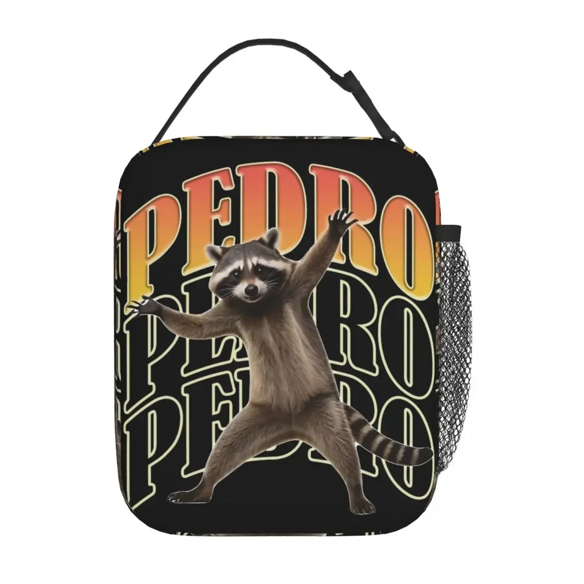 Raccoon Meme Pedro Song Thermal Insulated Lunch Bags Funny Animal Portable Food Container Bags Men Women Cooler Thermal Food Box