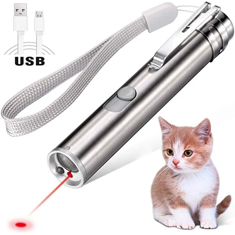 USB-oplaadlaser Cat Teaser Cat Pet Infraroodlaser