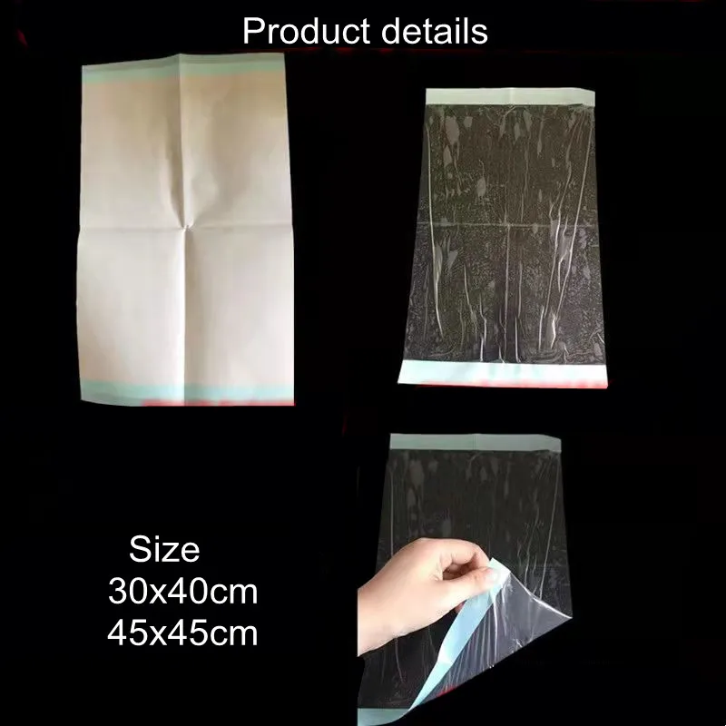 25Pcs 30x40cm 45x45cm Medical Adhesive PE Film Paste Operation Towel Waterproof Transparent Disposable Surgical Film Protective