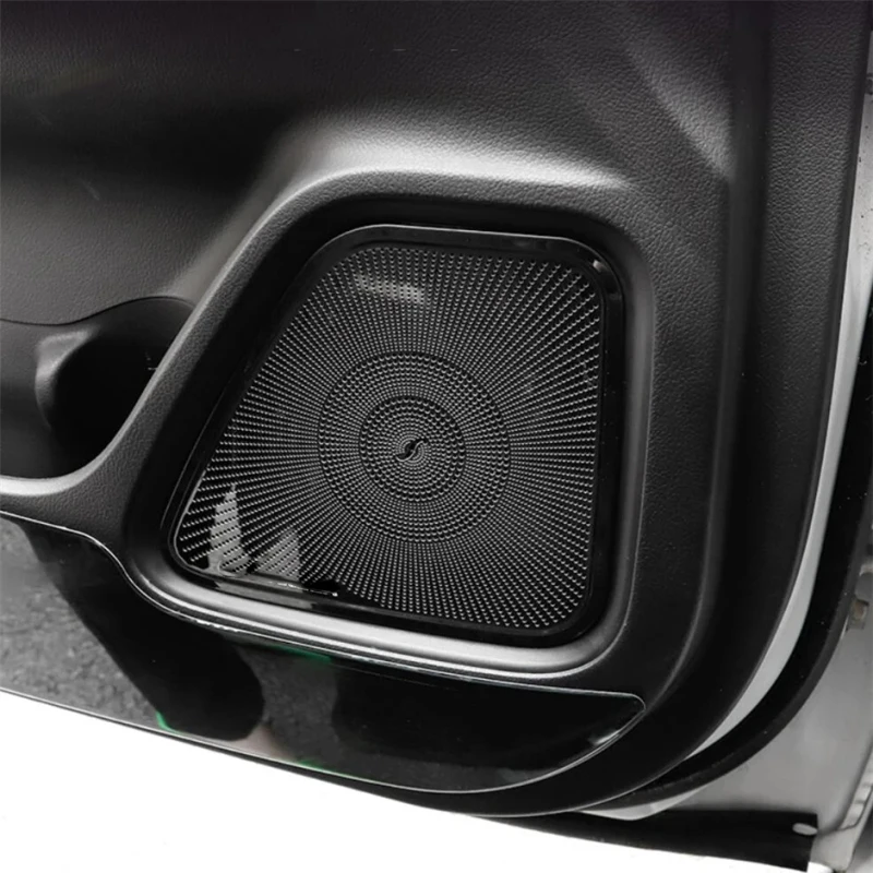 For Mitsubishi Outlander 2013 - 2020 Door Audio Speaker Loudspeaker Frame A  Pillar horn Decoration Cover Interior Accessories