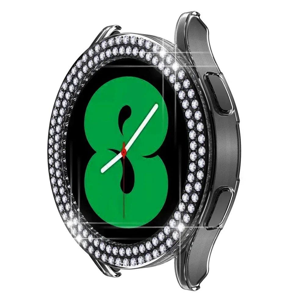 Bling Diamond Hülle für Samsung Galaxy Watch 7 6 5 4 PC Schutzhülle 40mm 44mm Displayschutz Stoßfänger Transparente Abdeckung – Detail 13