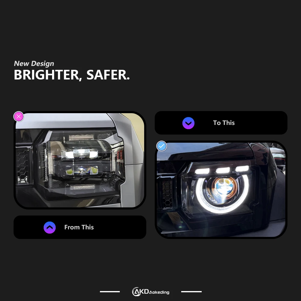 Car Head Lamp For Assembly Shanhai T2 Modified LED Headlight 2022-2025 Headlights Turn Signal High Beam Angel Eye Projector Lens