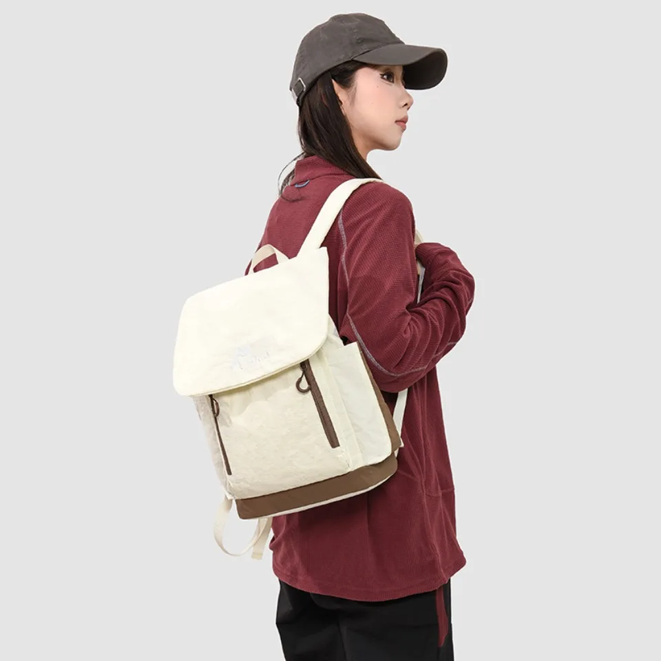 Ultra Lightweight Water Resistant Nylon Multi-functional Backpack Large Capacity Multi-pocket for Daily Travel and Outdoor Use