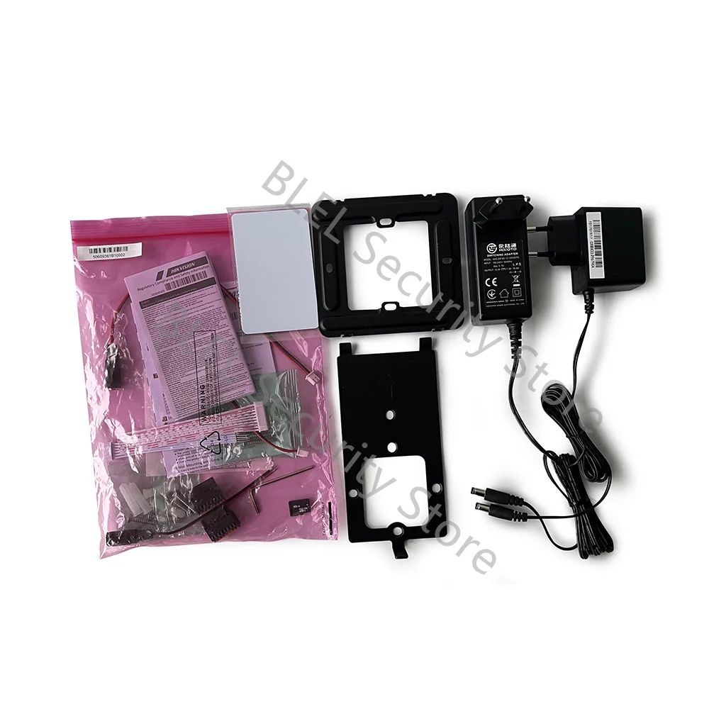 طقم الاتصال الداخلي عبر الفيديو HIKVISION DS-KIS608-P IP مع POE DS-KV6133-WME1 & DS-KH6350-WTE1 التحكم الأبيض Hik-Connect