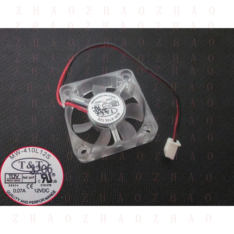

L+ FOR T&T MW-410L12S Graphics card fan DC12V 0.07A 2-Pin