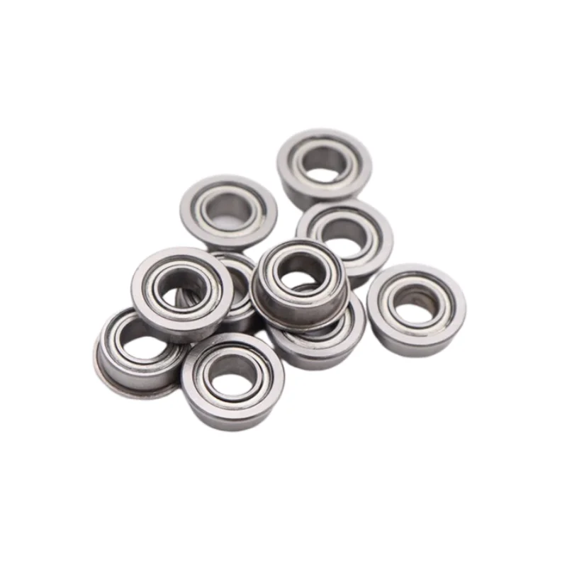 100pcs flanged bearing MF74ZZ 4x7x2.5 mm MF74-2Z miniature flange deep groove ball bearings 4mm*7mm*2.5mm