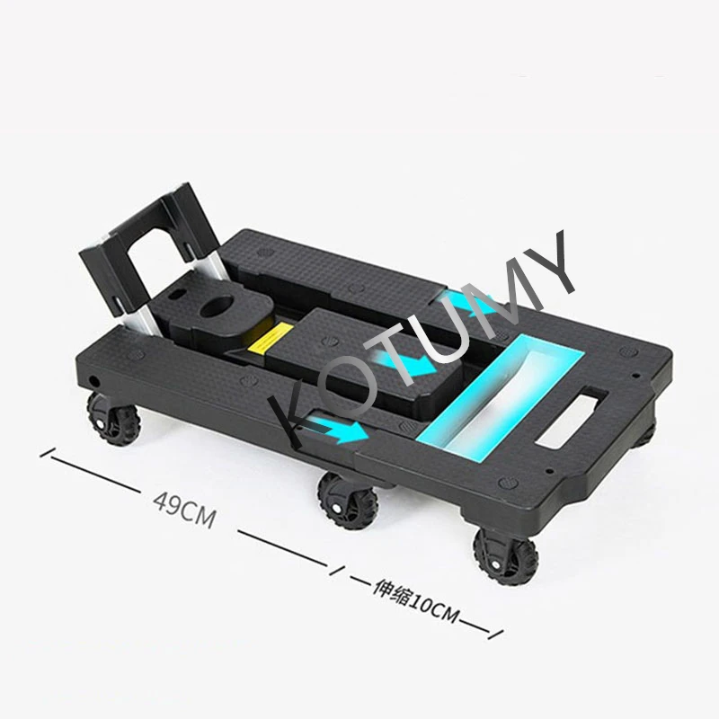 Folding Trolley Climbing Car Portable Shopping Cart Trolley Tool Cart VT04/05/06 Four/Five Wheel Handcart Delivery with Handles