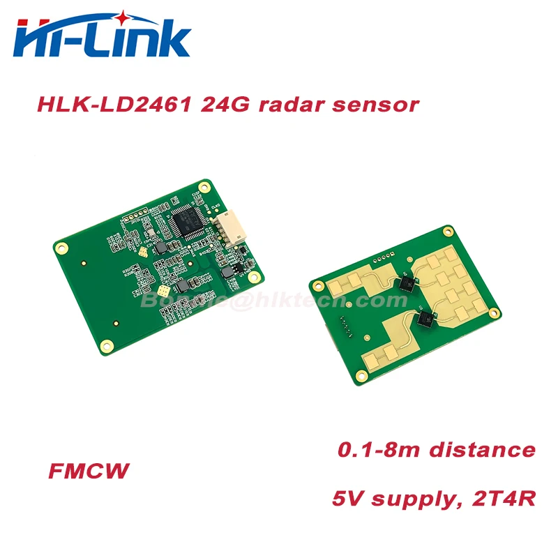 Imagem -04 - Presença Humana Distância Angle Velocidade Sensor High Precision Motion Module Navio Livre Hlk-ld2461 Pcs