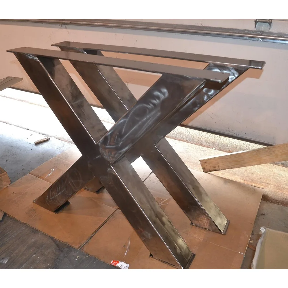 

X-Frame Style Metal Table Legs