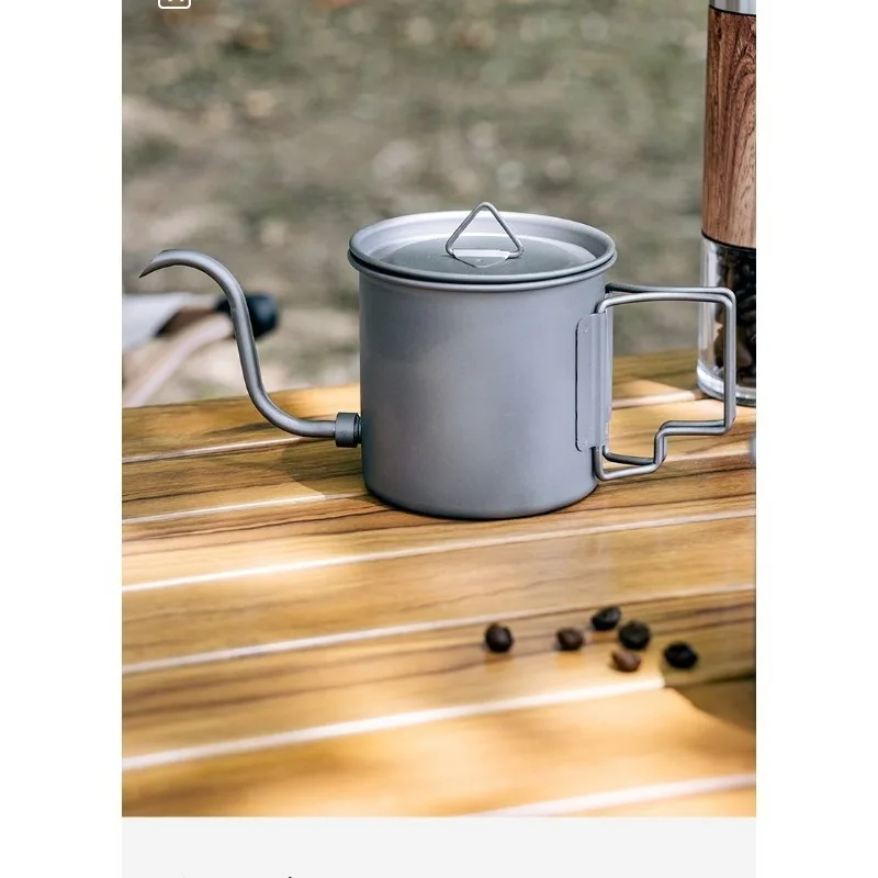 Hand brewing coffee pot Folding long mouth Small mouth brewing pot Household outdoor coffee The spout is portable and removable