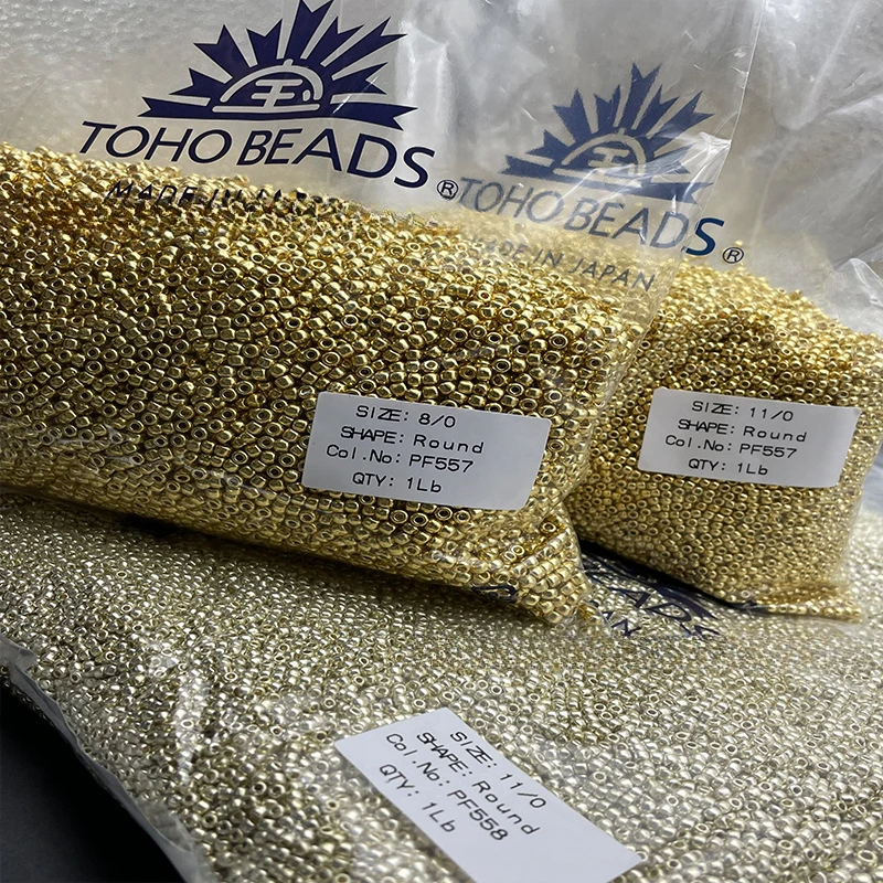 توهو اليابان PF557/PF558 الملمس المعدني الخرز 2 مللي متر 11/0 DIY بها بنفسك التطريز صنع المجوهرات السائبة فضفاض الخرز