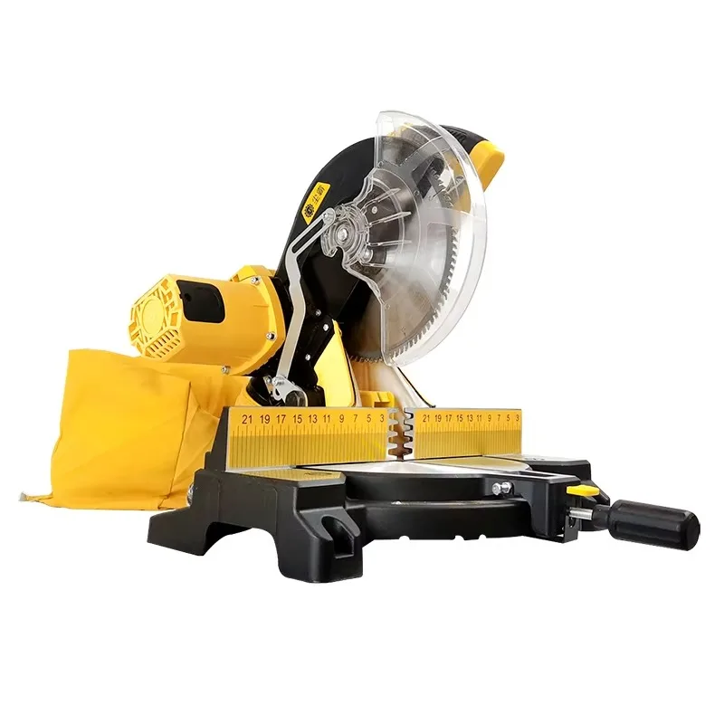 Laser Position Aim Cutting Location Single Sliding Miter Saw for Cutting Wood and Aluminum and Plastic