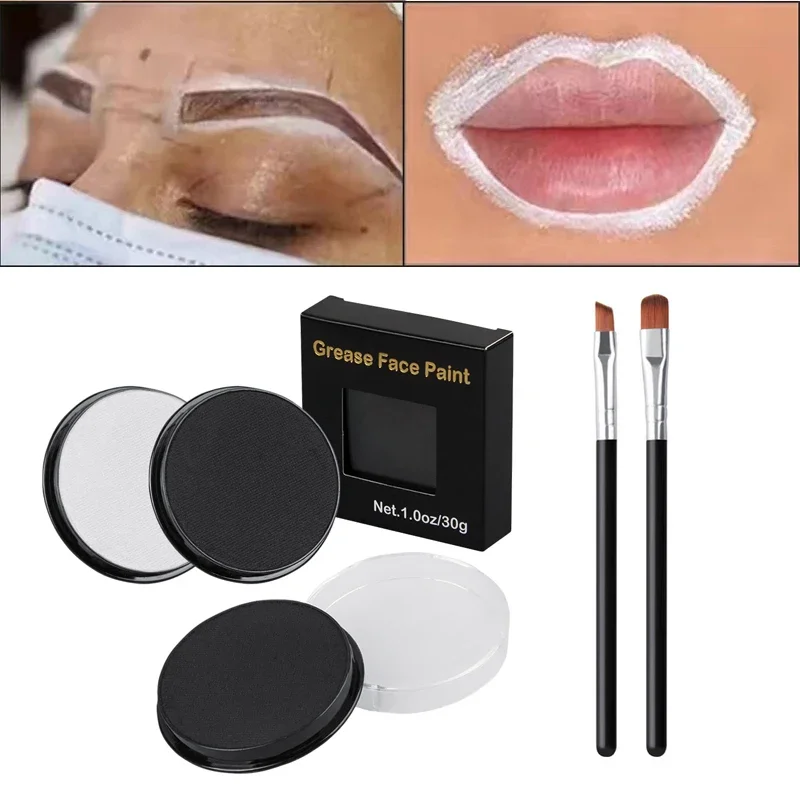 

Маркер для бровей, белая паста для татуировки, паста для бровей, 30 г, картографическая паста, инструмент для позиционирования формы губ для бровей