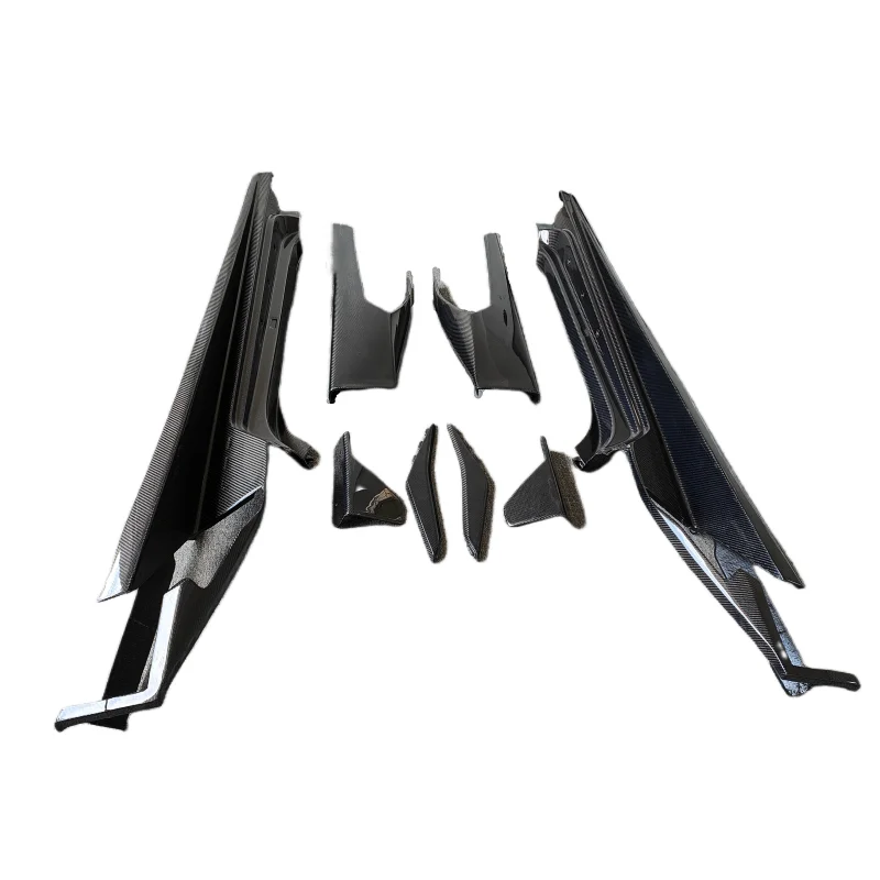 

M Style Full Glossy Carbon Fiber Car Side Skirts Body Kit for Huracan LP610 2014-2018