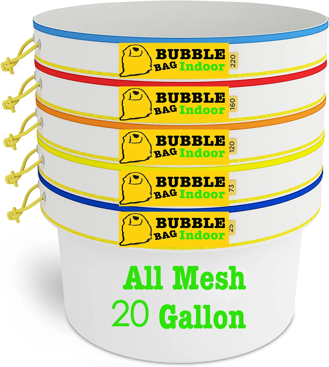 20 Gallon Tất Cả Lưới Bong Bóng Túi Thảo Dược Làm Máy Hút Băm Tinh Chất Shampo Flter Thảo Dược Chiết Xuất Phát Triển Túi