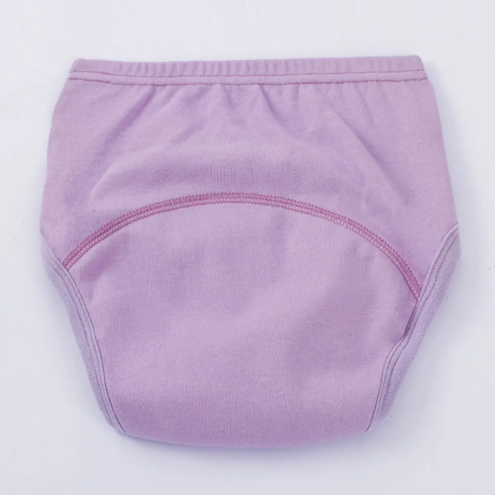 

2PCS baby training pants thickened crotch breathable cotton diaper pants high elastic waist spandex leg comfort