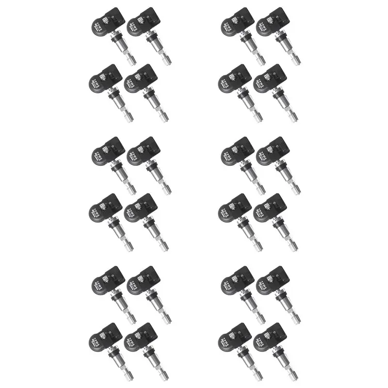 Stablize 24Pcs Programming MX Sensor TPMS Tire Pressure Monitor Sensor 315MHZ 433MHZ Universal 2 In 1 Repair Tool Silver