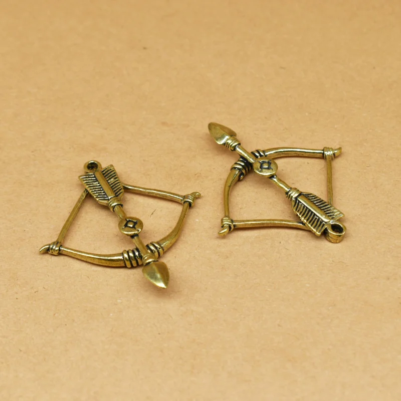 Brass Cupid's Arrow Key Pendant Necklace Pendant Accessories Jewelry Crafts Copperware Win Immediately