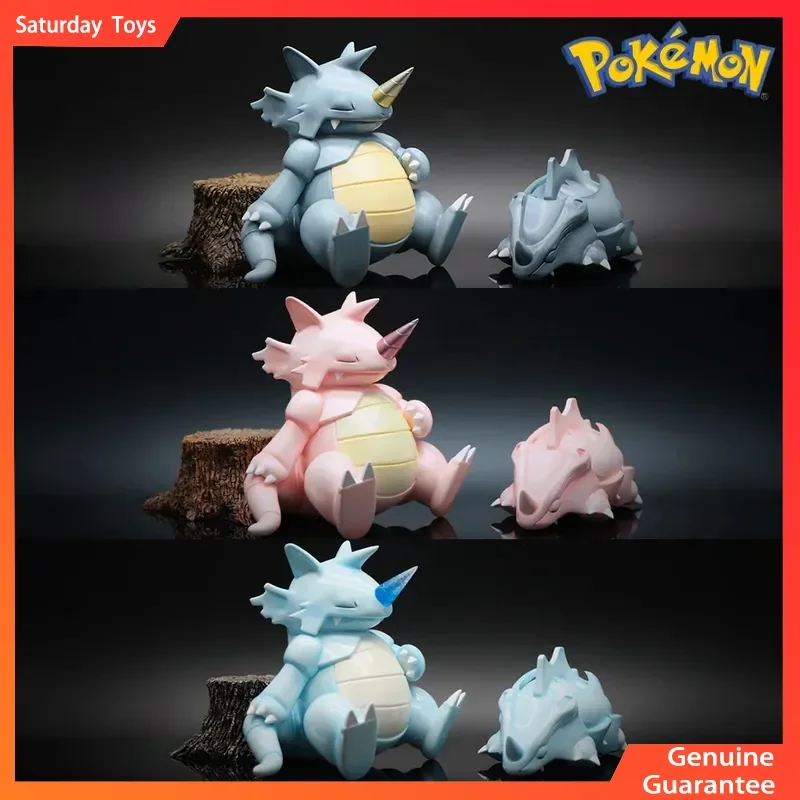 

Pokemon Aqua Anime Series #111 Rhyhorn/#112 Rhydon Pink/Snowy 1/20 Scale Action Figures Collectible Figurine Model Decor Gift
