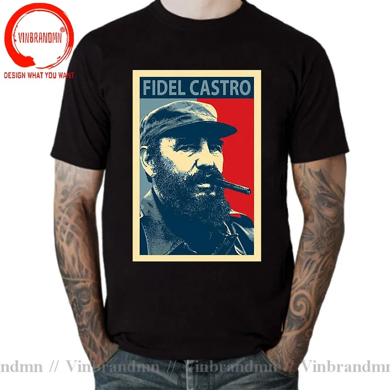 2024 New Fashion Vintage Cuba Leader Men T Shirt Cuban Revolution Che Fidel Castro T-Shirt Harajuku Streetwear Hip Hop Tee Shirt