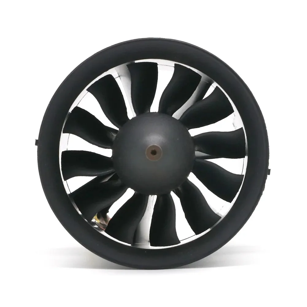 Change Sun 70mm Ducted Fan 12 Blades with EDF 2839 motor kv2600 all set For Rc Airplane Model Parts