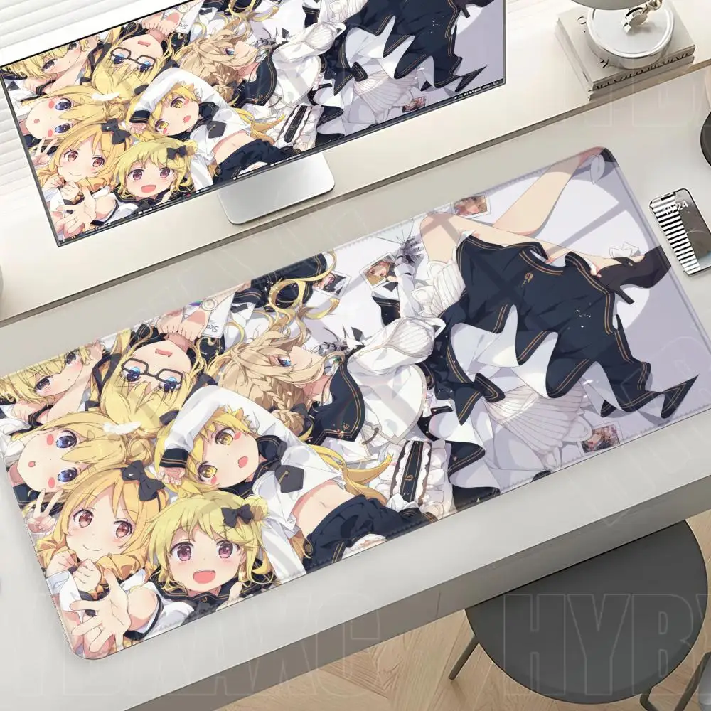 

XXL Mousepad Anime M-Monogatari Series Large Gaming Thickened Computer Keyboard Table Desk Mat HD Printing Non-slip Accessories