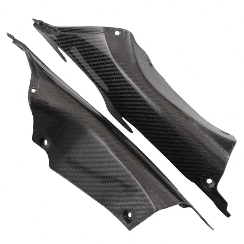 Cafe Racer Motorcycle Carbon Fiber UV Coating Fairing Air Duct Tube Cover for  CBR1000RR CBR 1000 RR CBR1000 RR 2012-2015