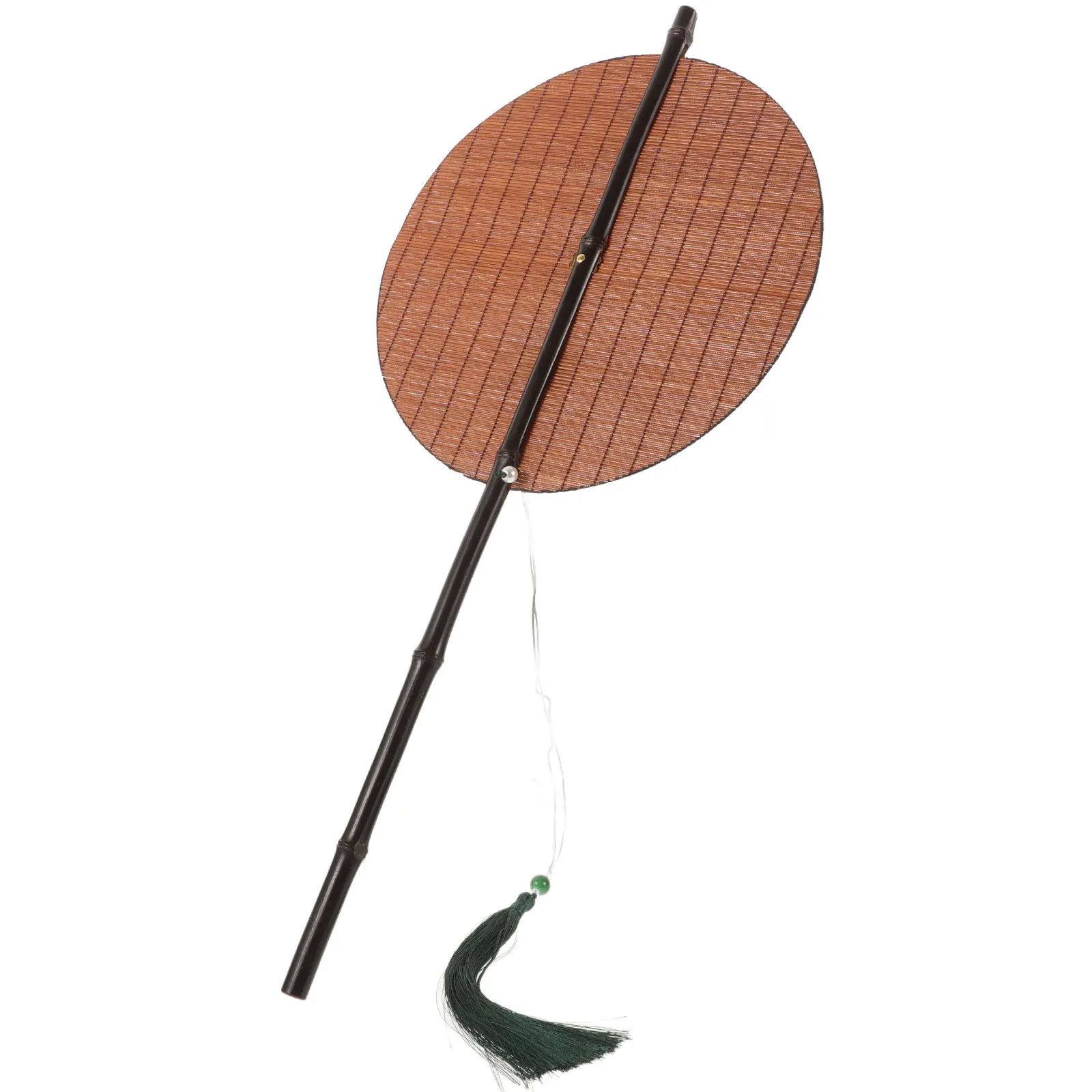 원형 대나무 접이식 부채 휴대용 여름 시원한 액세서리 댄스 공연 사진 소품 심플하고 우아한 원형 부채