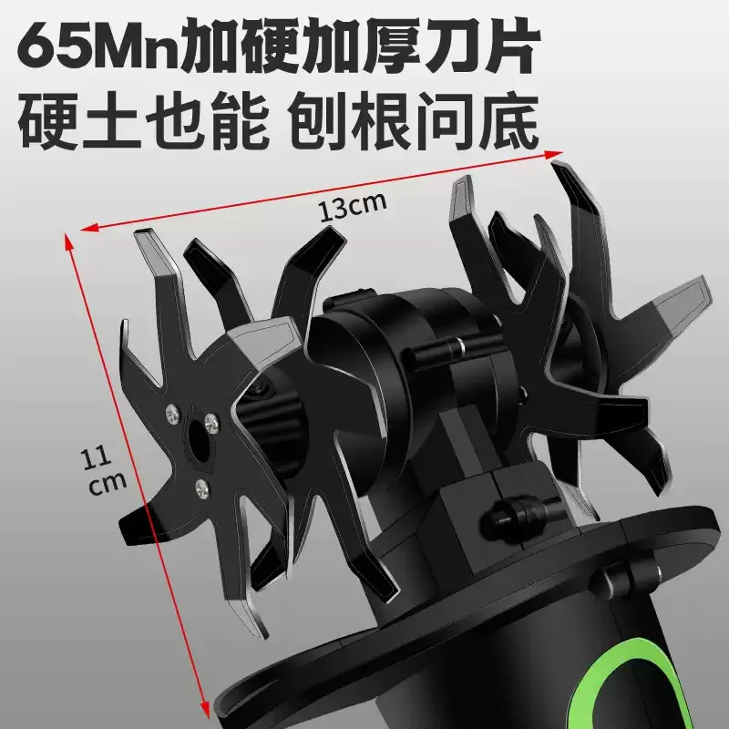 New Mini Lithium Rotary Tiller Rechargeable Handheld Electric Loosener For Home Vegetable Flower Planting