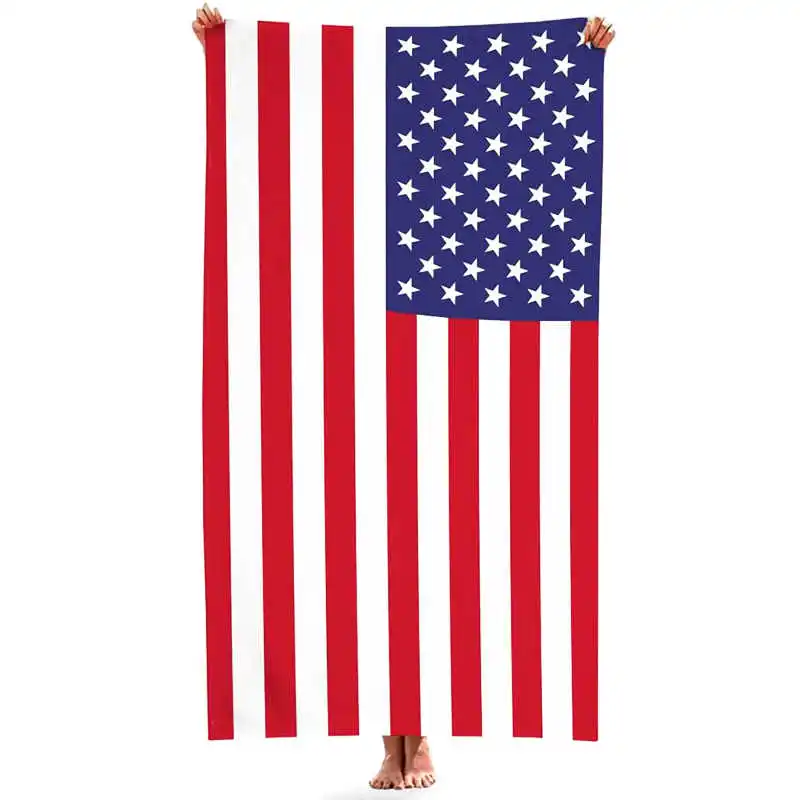 

Microfiber Beach Towel Quick Dry Travel Bath Towels 70x150cm USA Flag 100 Dollar 500 Euro Super Absorbent Sport Gym Washcloths