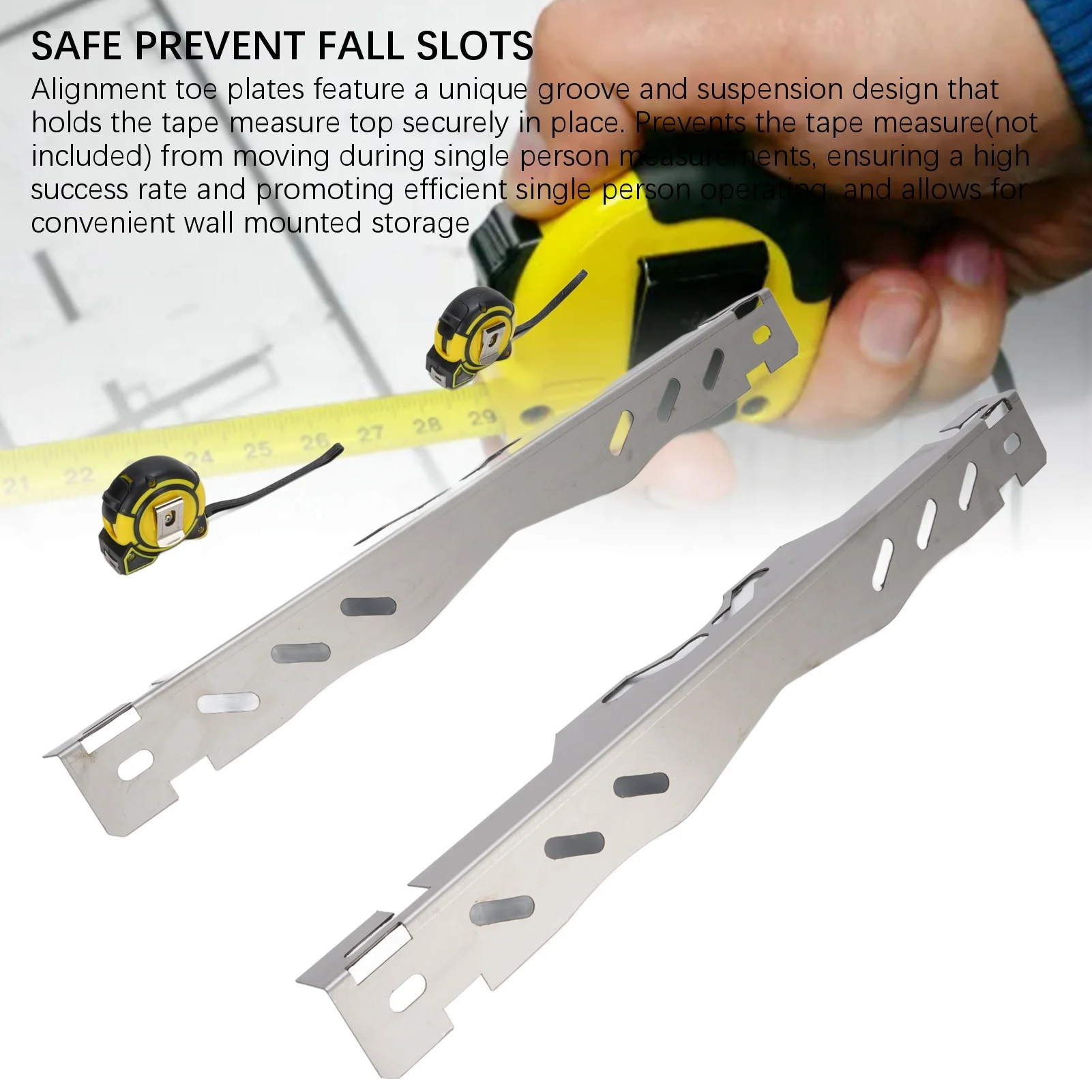 

2 шт. инструменты для выравнивания колес, сверхмощные автомобильные ступицы, пластины для пальцев из легированной стали для ремонта шин транспортных средств с 2 рулетами