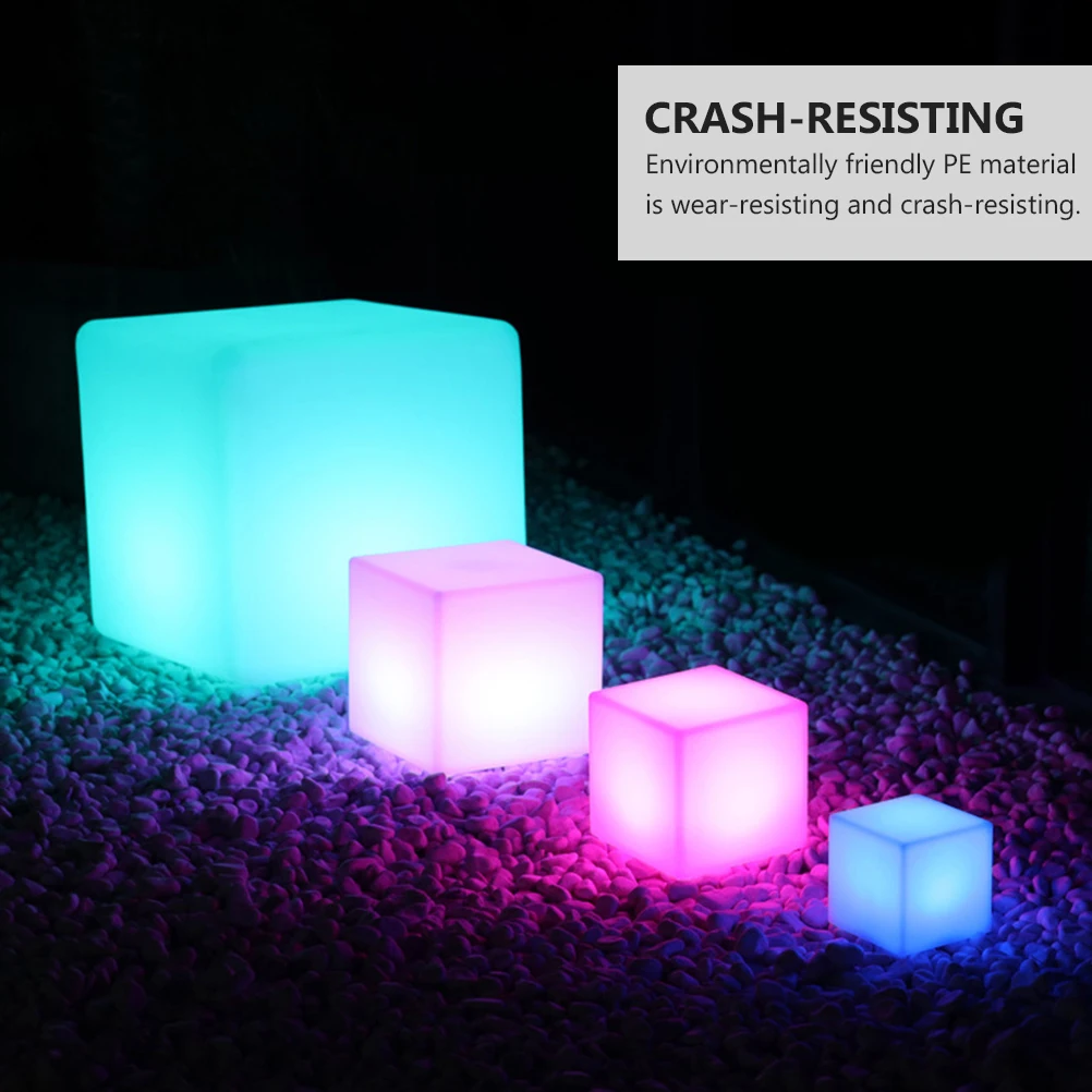 

Cube Light 16 Colors 4 Modes Remote PE Material Waterproof Square Lamp LED Decorative Outdoor Christmas Child Chair Night Light