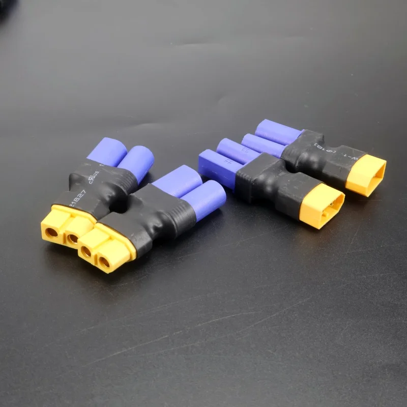 2-teiliger EC5-Stecker und -Buchse auf XT60-Stecker und -Buchse Adapter für RC FPV Lithium-Akku ESC – Detail 4