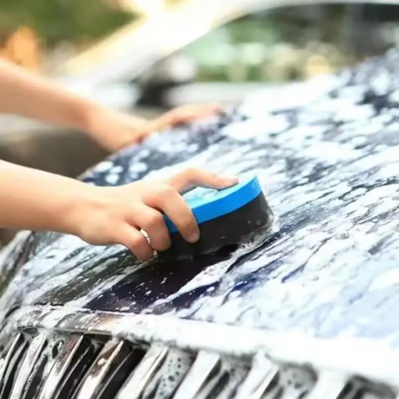1/2PCS EVA Multi Purpose Car Wax Sponge Auto Detailing Polishing Sponge Car Cleaning Supplies Tool
