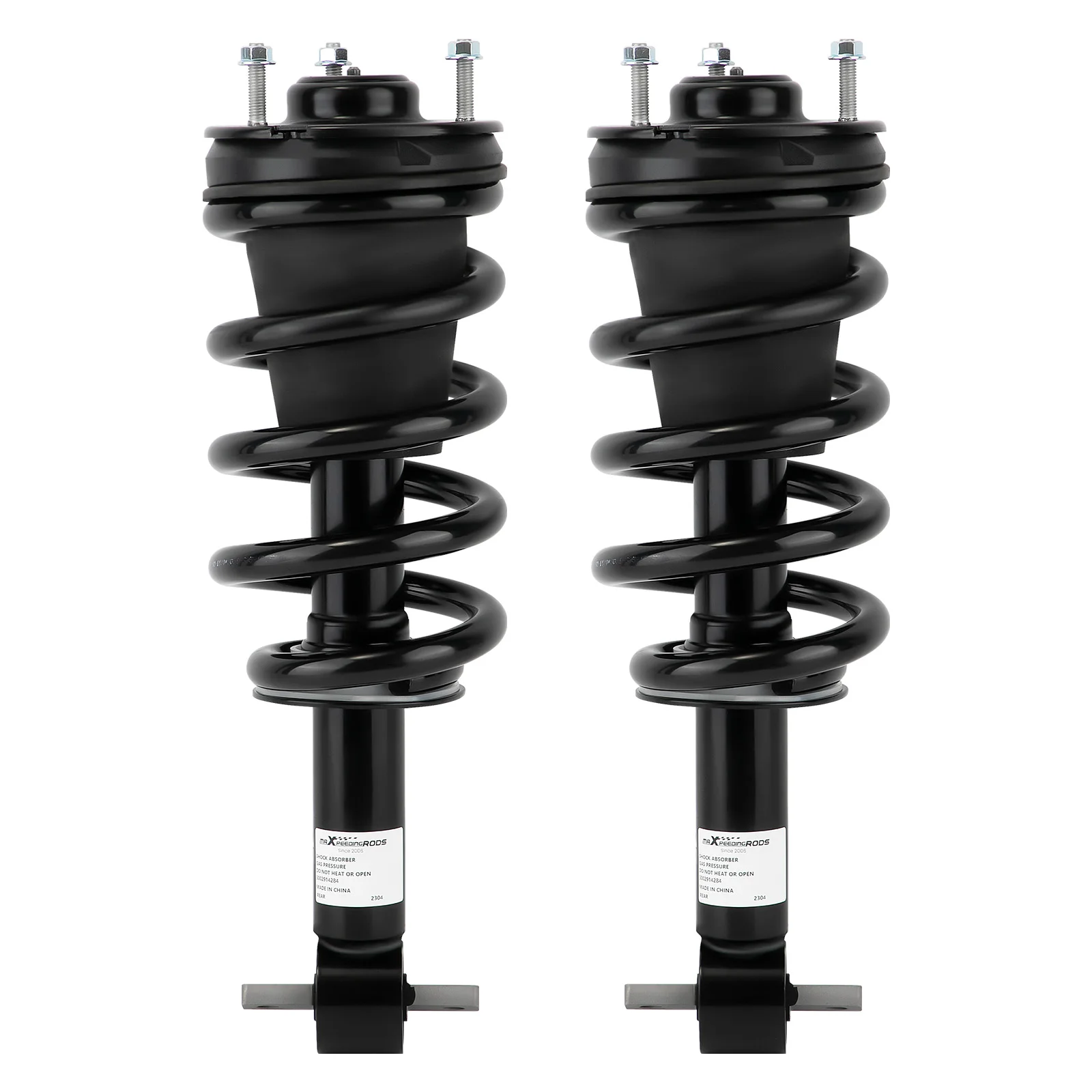 2x Front Shock Struts With Coil Spring For C Yukon XL 1500 Chevrolet Tahoe Suburban 2009-2014