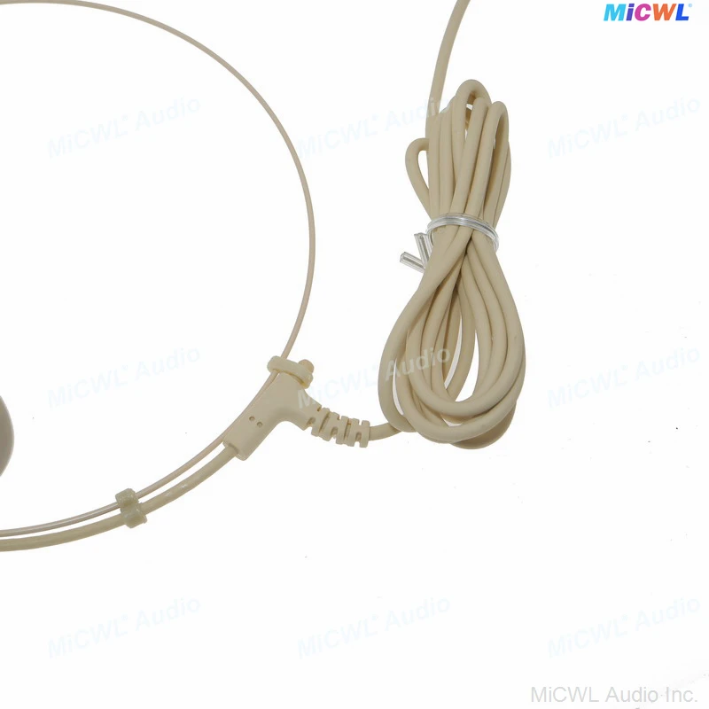 Beige DL8 Strong Ear Hanging Headset Microphone For Shure BLX SVX ULX SLX UR4D UR4S U1 4Pin Wirelss BodyPack Zipper Box