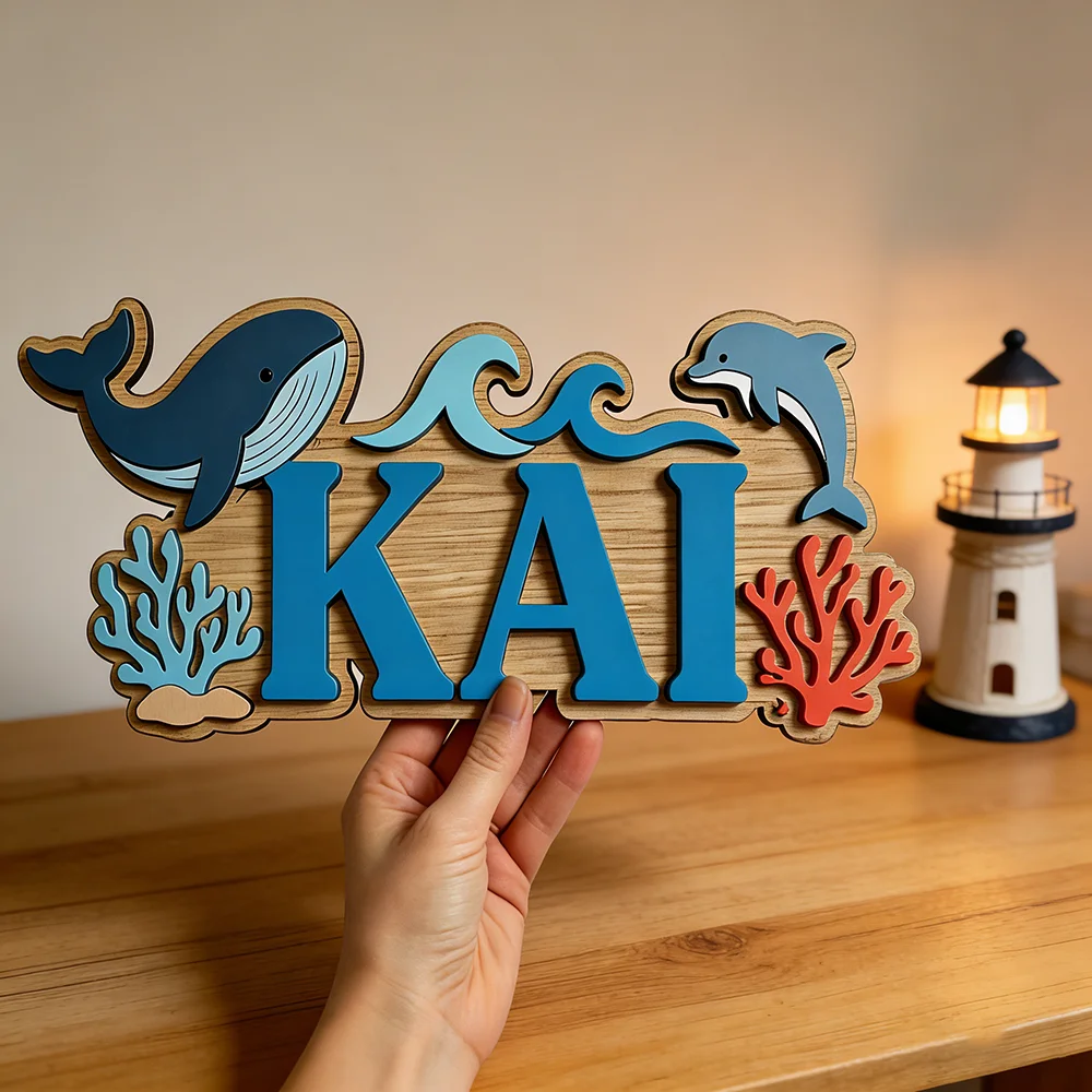 Placa de Porta Personalizada c - Baby Nursery Ocean Theme avaliação e preço