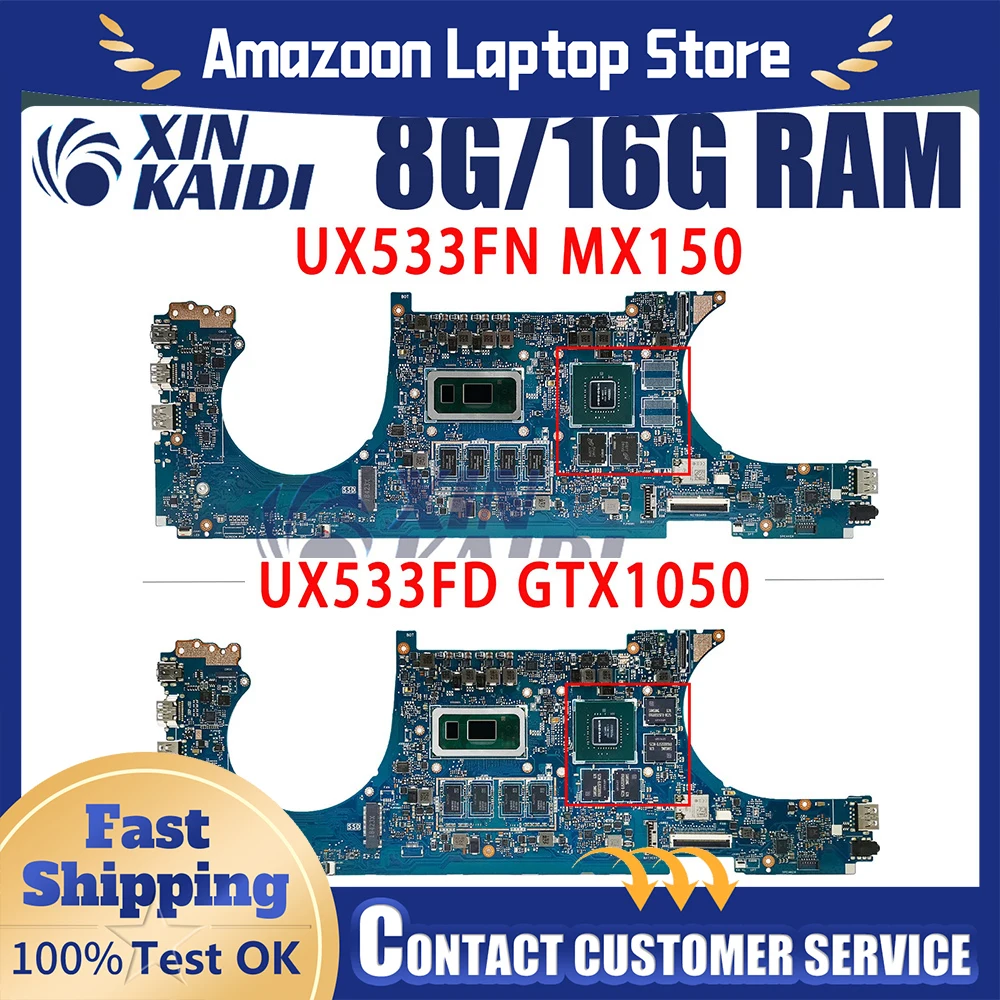 

Материнская плата для ASUS UX533FN BX533F UX533F RX533F U5300F UX533FD i5 i7 Zenbook UX533FC UX533FE UX533FDR UX530FD UX534FD UX533FN