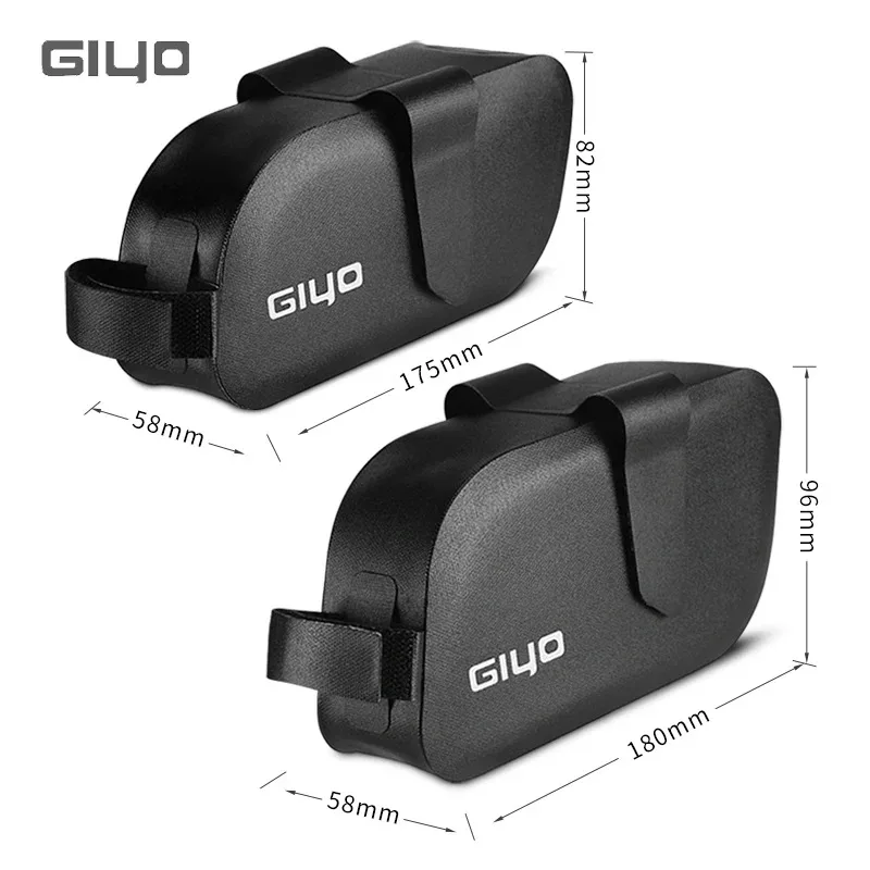 Giyo 600D Nylon TPU Bicycle Seatpost Rear Bag Road Cycling Full Waterproof Storage Pannier MTB Saddle Bag Pack Bike Tools Pouch