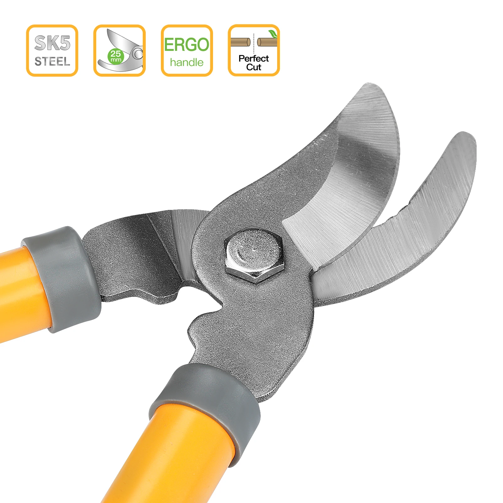 Imagem -03 - Airaj-poda de Tesoura de Jardim Labor Saving Scissors Jardinagem Planta Pruners Ramo Afiado Protetor Alta Qualidade Ferramenta Durável