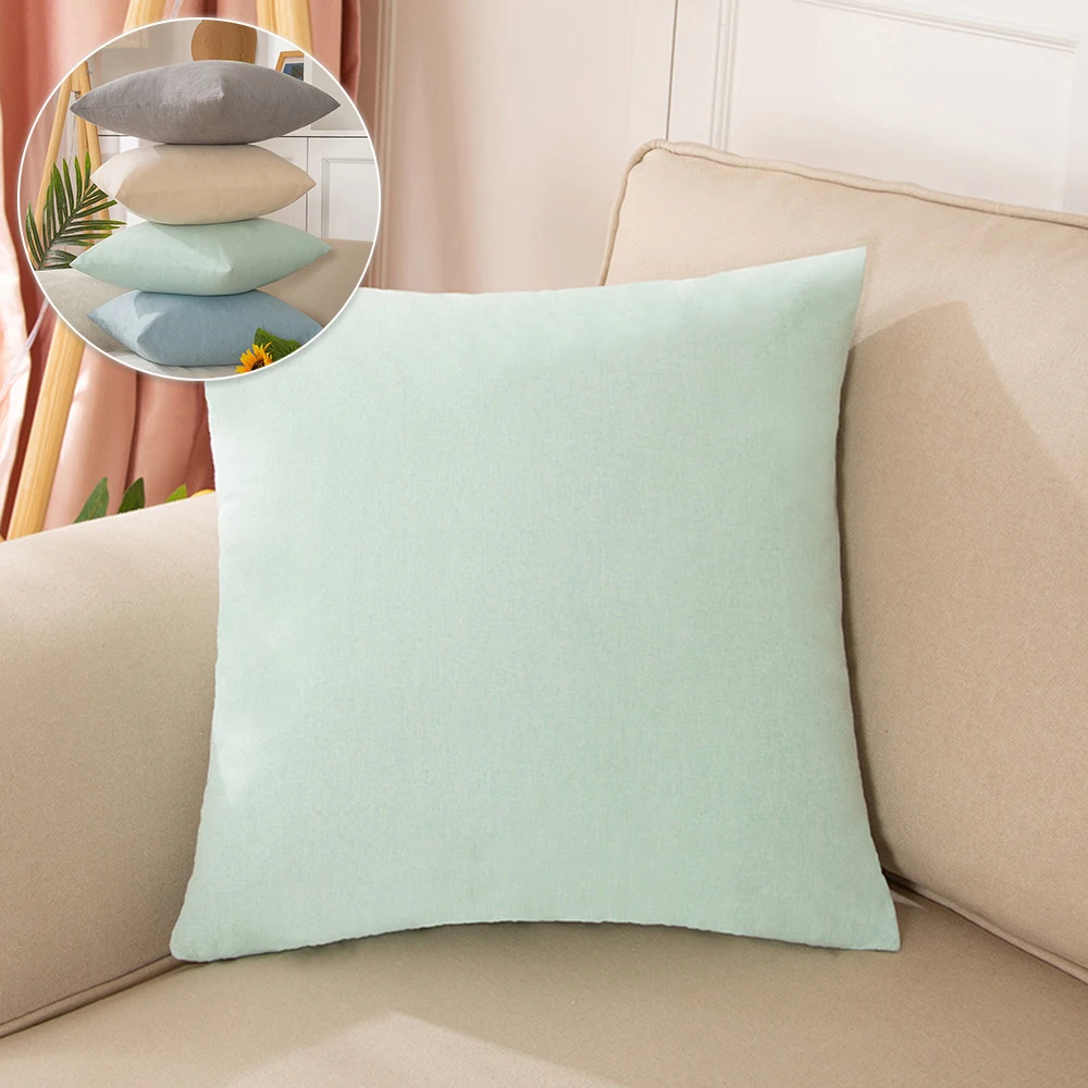 

Solid Color Pillowcases Office Sofa Cushion Cover Living Room Waist Cushion Cover Decor Home Sofa Decorative Pillow Cover 베개 커버