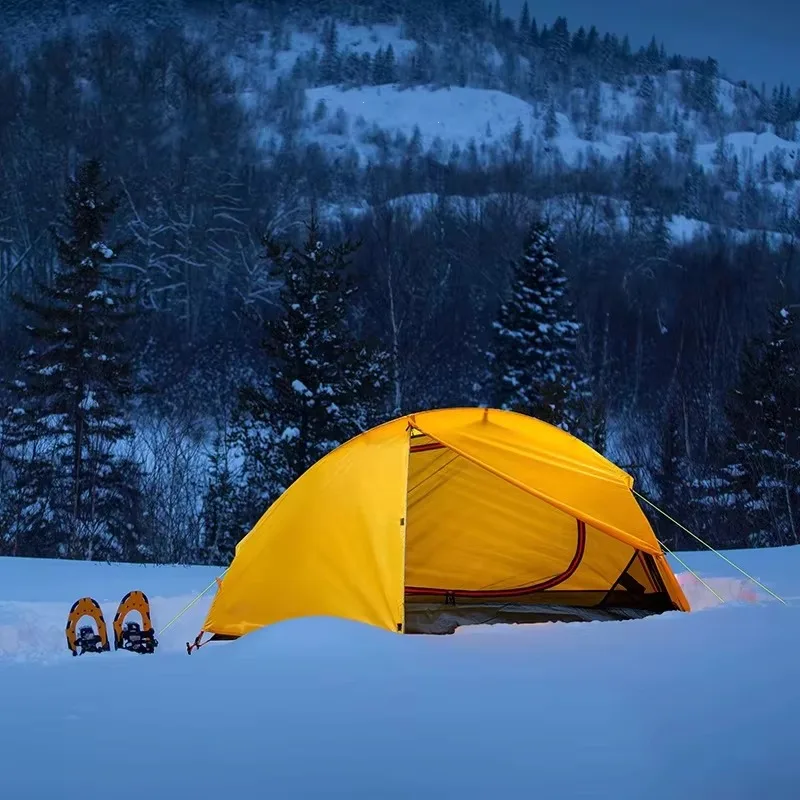 Factory Aluminum Custom Logo Rainproof Cycling Double Layer Pole Outdoor Camping Tent