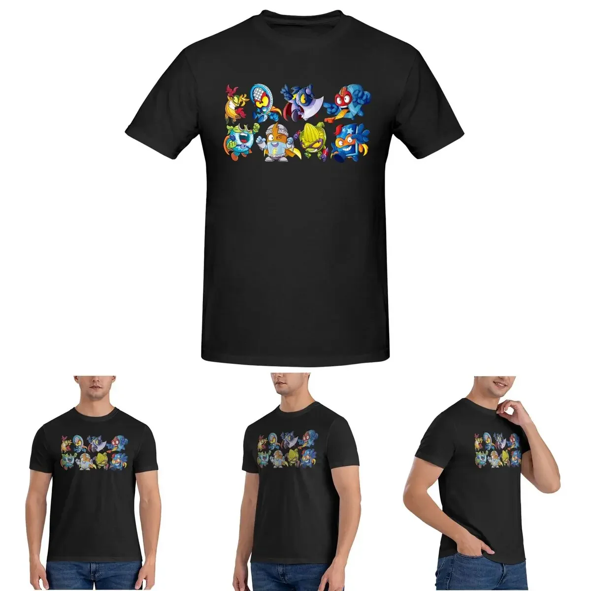 Superthings T-Shirt for Men Cotton Oversized T Shirts Men's Short Sleeve Crew Neck Summer Clothes Tops S-6XL