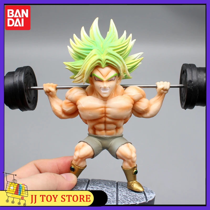 Anime Dragon Ball Z Figure Broli Fitness Cartoon Character 16cm Pvc Models Desktop Statue Collection Decoration Doll Toys Gifts